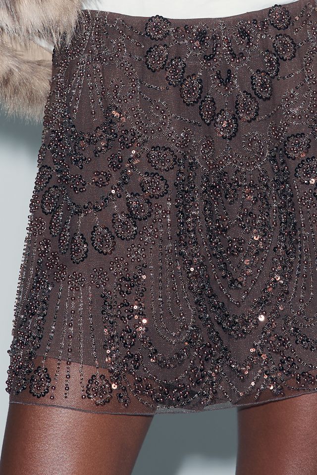 By Anthropologie Beaded Skort #1