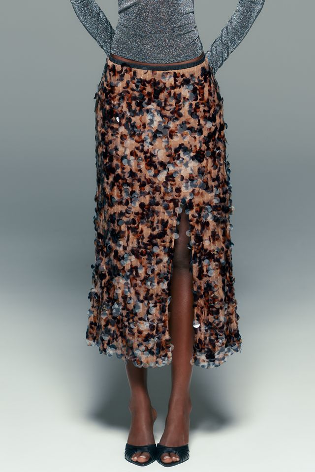 Falda Midi de Lentejuelas Maeve #4