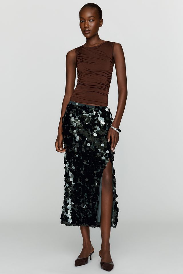 Maeve Sequin Midi Skirt #1