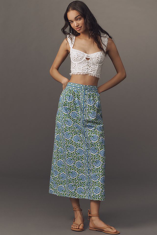 Hand Block Print Cotton Tank Top with pleated detail on top - 4 Patterns Available Hand Block Print Cotton Tank Top with pleated detail on top - 4 Patterns Available