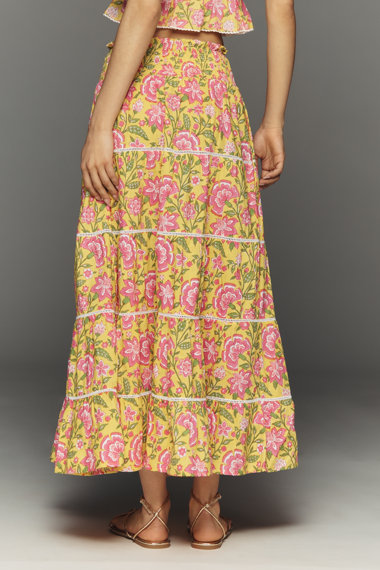Pink City Prints 100% Cotton Rah Maxi Skirt