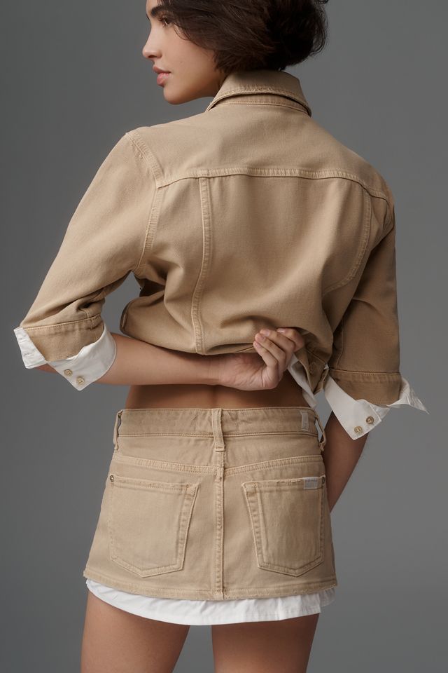7 For All Mankind Layered Denim Mini Skirt #2