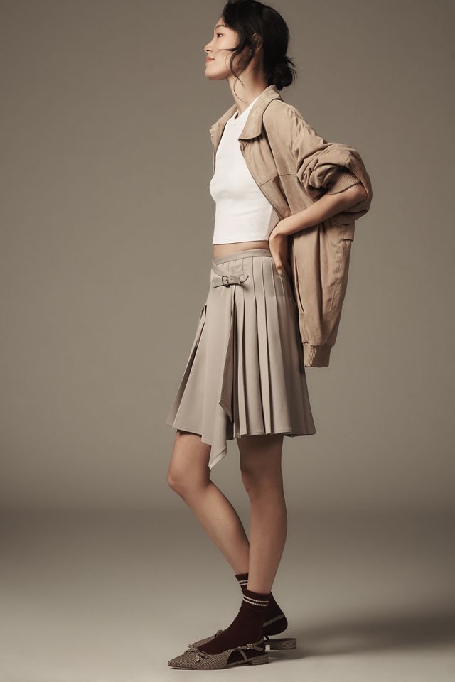 Derek Lam 10 Crosby Vittoria Pleated Mini Skirt | Anthropologie
