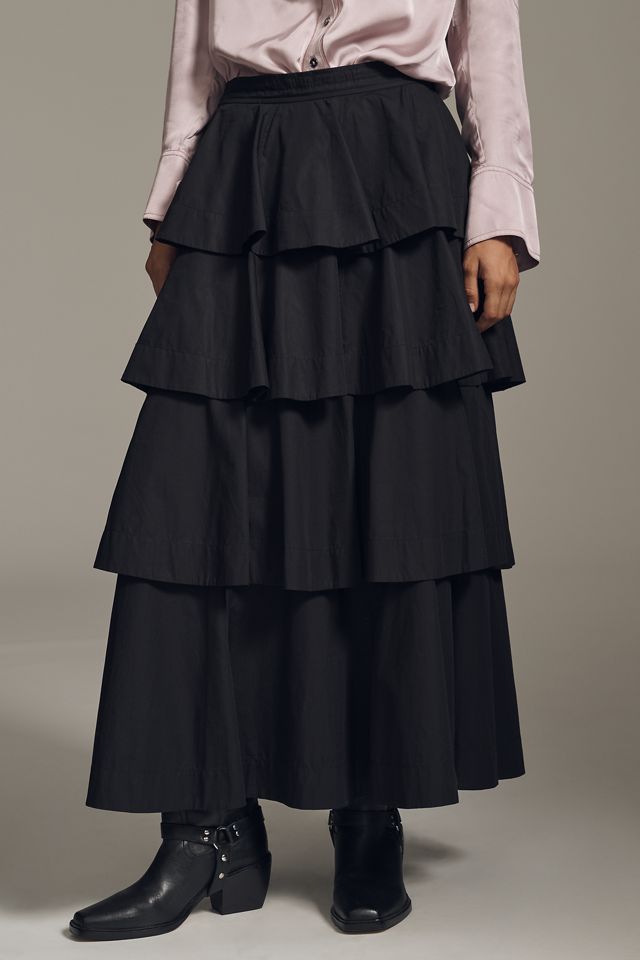 Derek Lam 10 Crosby Perla Tiered Midi Skirt #2
