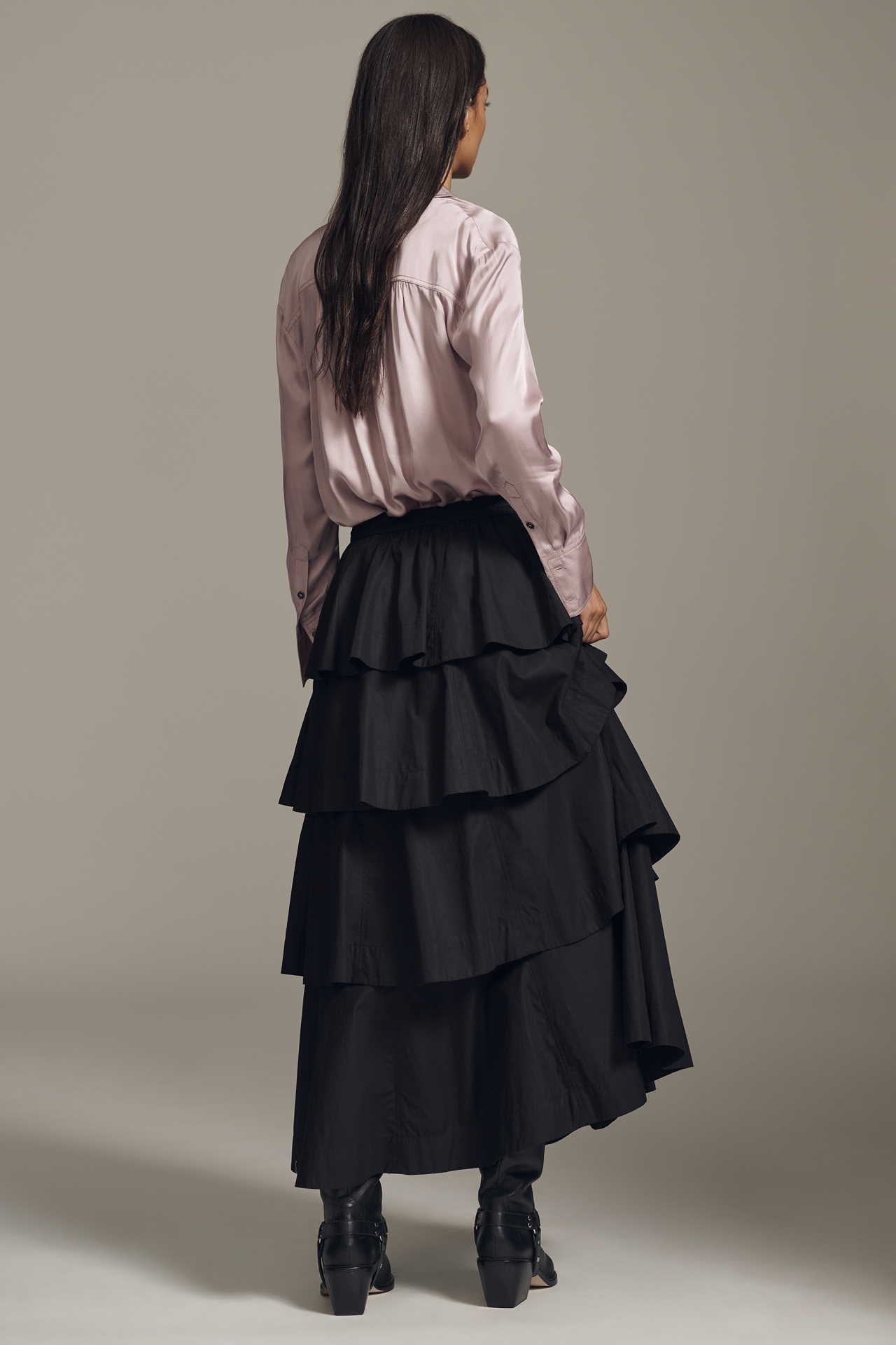 Derek Lam 10 Crosby Perla Tiered Midi Skirt