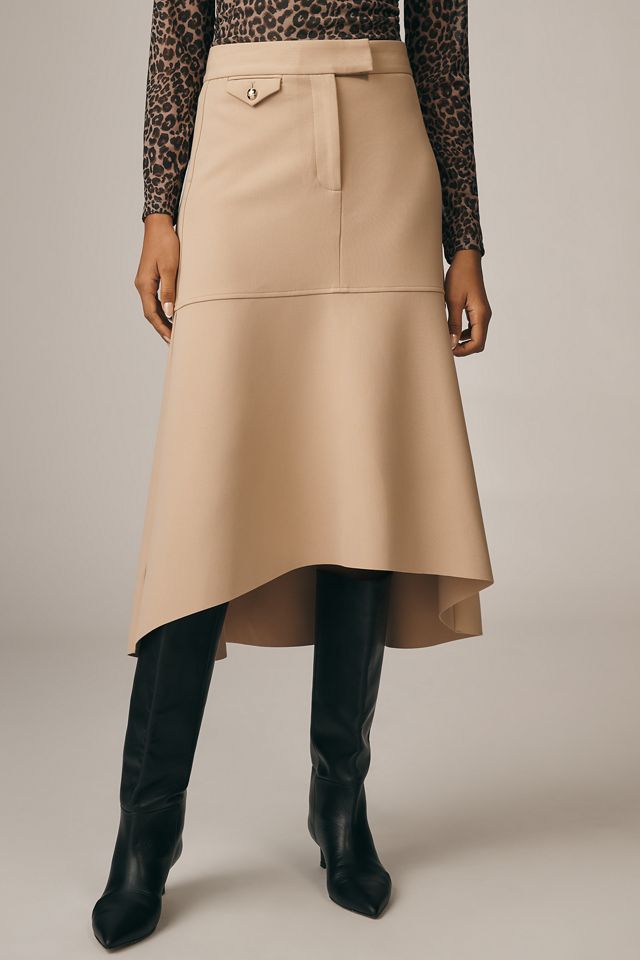 Derek Lam 10 Crosby Nicolette High-Low Midi Skirt #1
