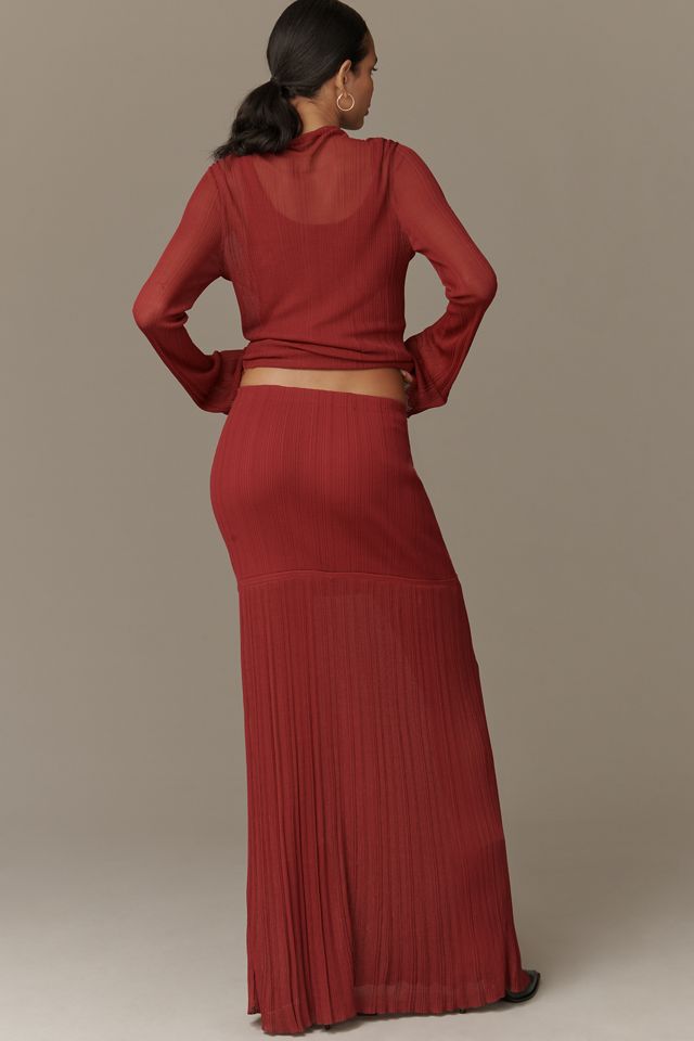 Derek Lam 10 Crosby Sheer Knit Layered Maxi Dress #3