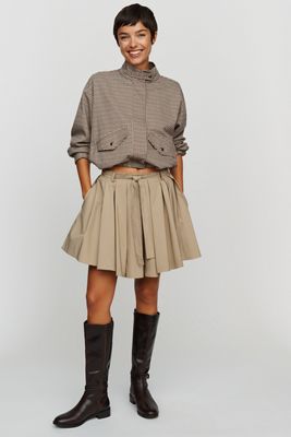Derek Lam 10 Crosby Joshua Pleated Mini Skirt
