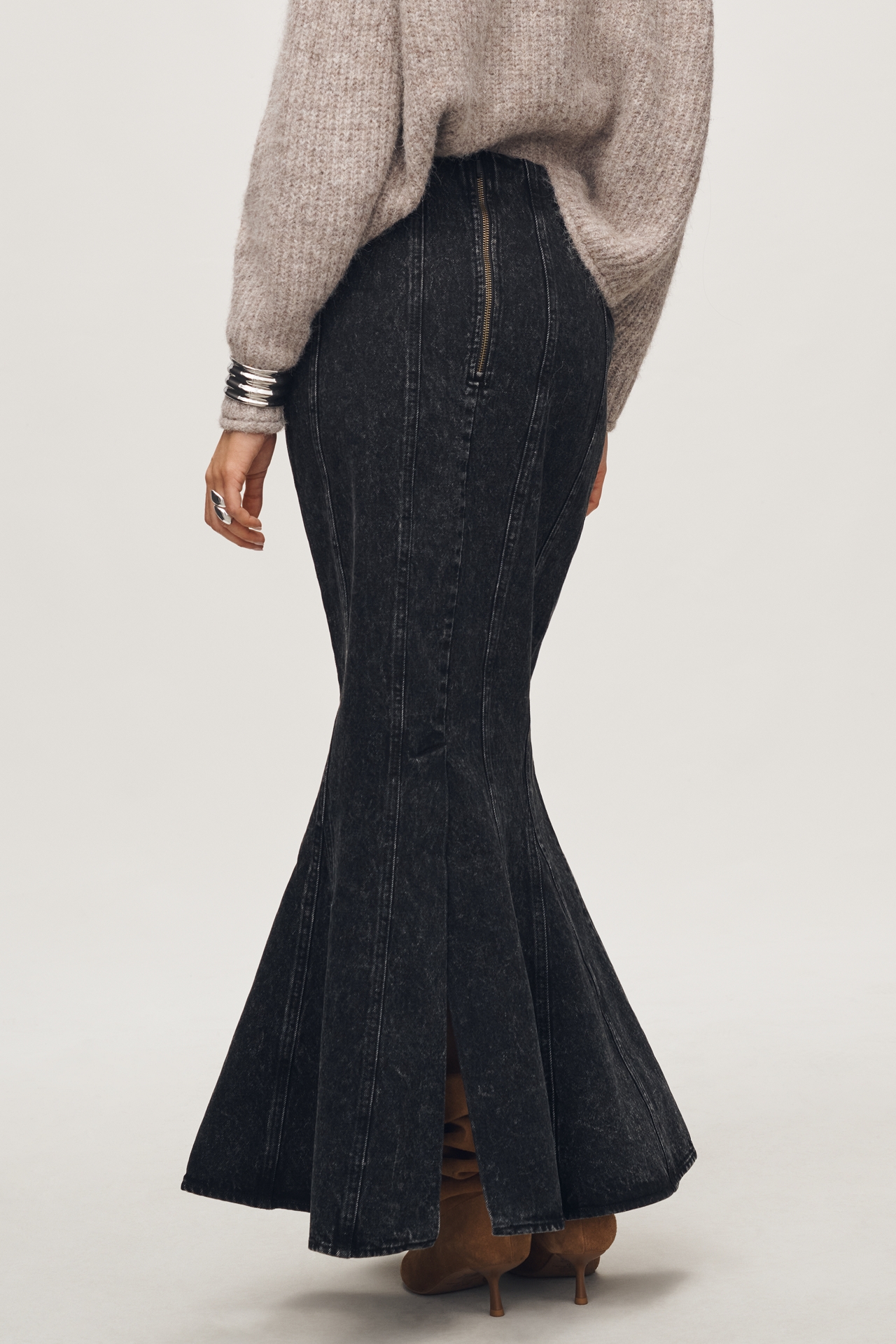 The Wolf Gang Franka Embroidered Maxi Skirt