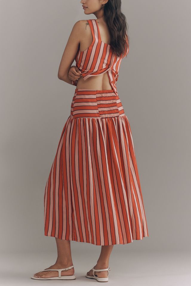 Maeve Ruched Split Midi Skirt #2