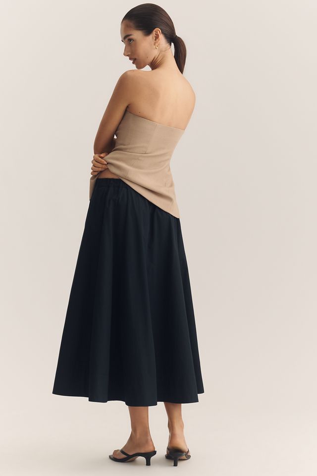 Maeve Hallie 100% Cotton Pull-On Midi Skirt #2