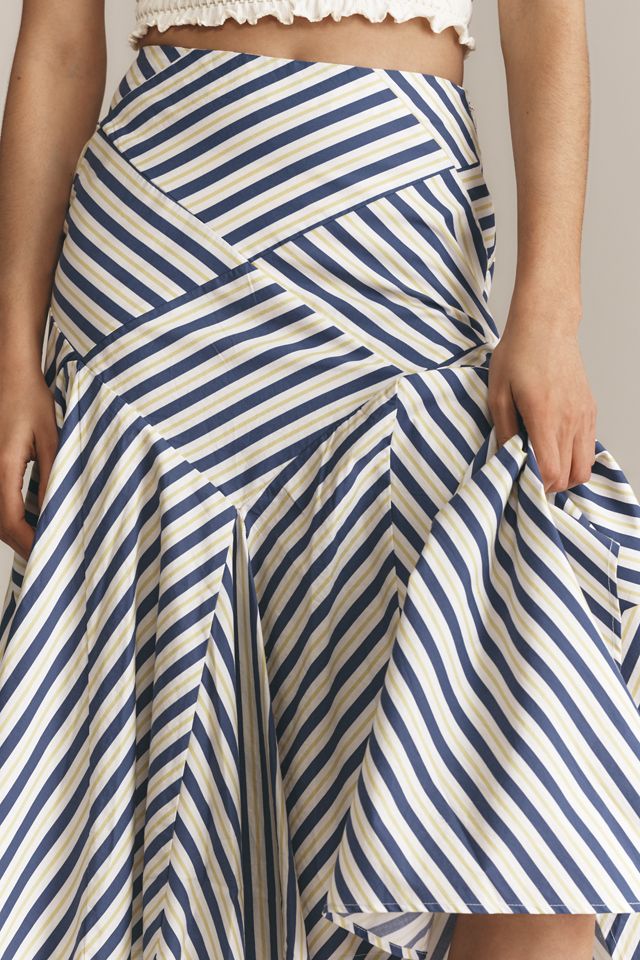 Gonna midi a righe rielaborata By Anthropologie #3