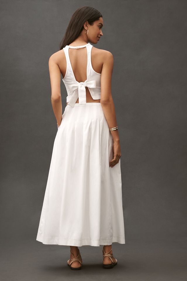 By Anthropologie Paneled Waist Maxi Skirt #2