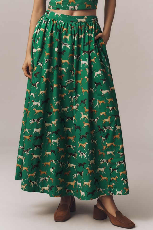 The Jacie Poplin Skirt by Maeve #1