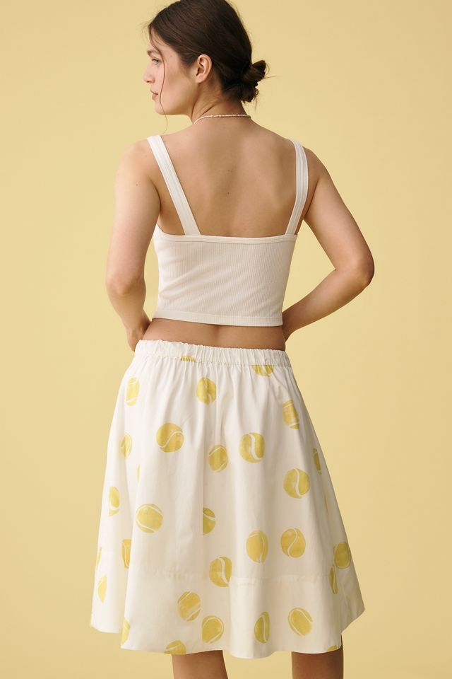 The Jacie Poplin Printed Knee-Length Skirt by Maeve: Kate Schelter Edition #2