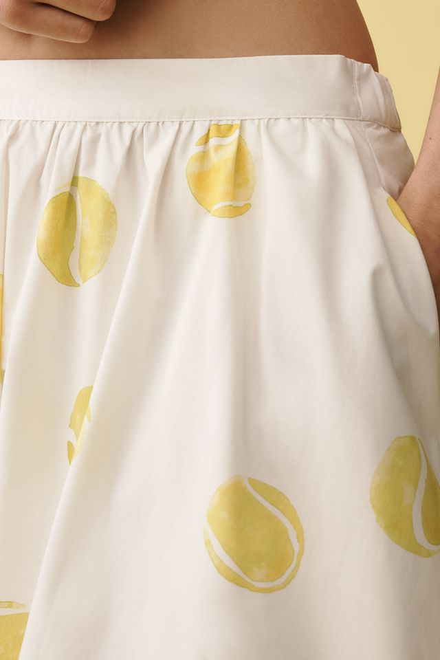 The Jacie Poplin Printed Knee-Length Skirt by Maeve: Kate Schelter Edition #3