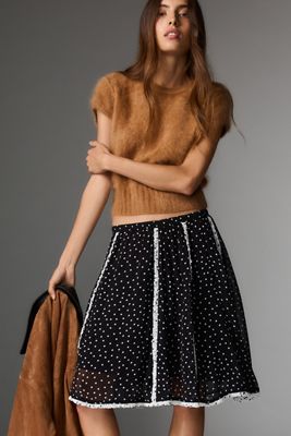 Marimekko Poiminnot Unikko A-Line Knee-Length Skirt | Anthropologie