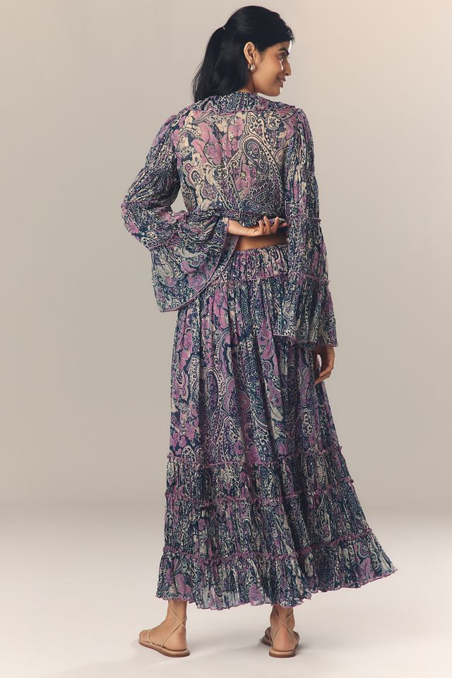 By Anthropologie Ruffled Petticoat Maxi Skirt #3