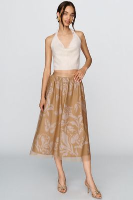 By Anthropologie Wondernight Midi Skirt
