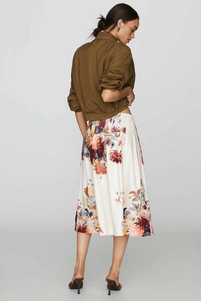 By Anthropologie Paneled Waist Midi Skirt #2