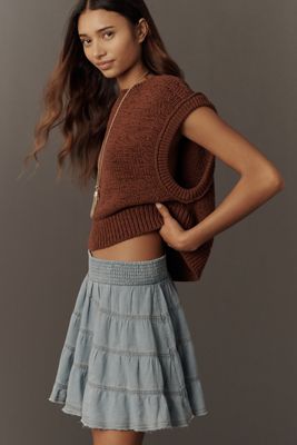 By Anthropologie Lace Frill Mini Skirt | Anthropologie
