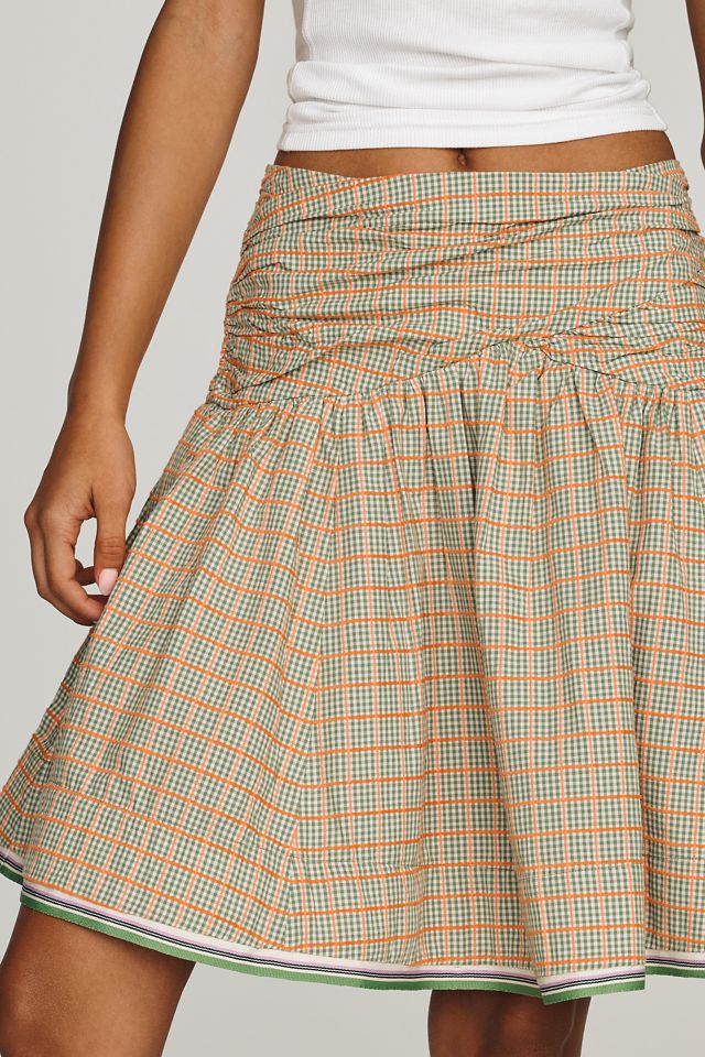 Maeve Cotton Drop-Waist Mini Skirt #3