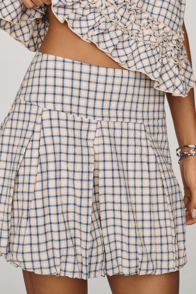 Maeve Bubble-Hem Mini Skirt #2