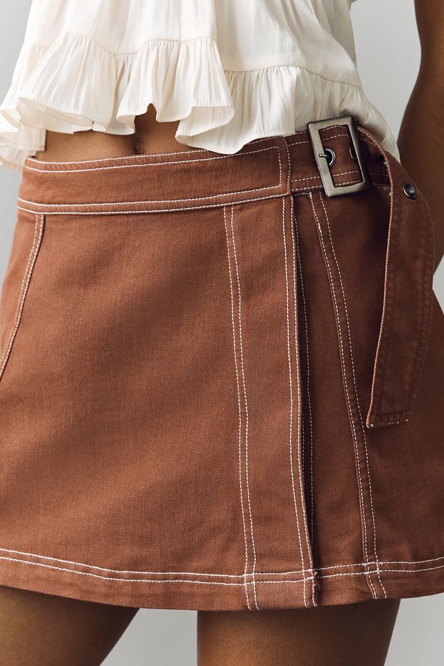 Pilcro Belted Wrap Skort #2