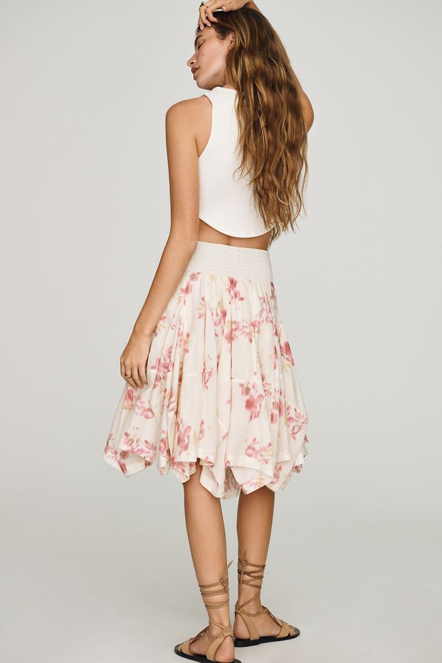 By Anthropologie Cotton Hanky-Hem Skirt #1