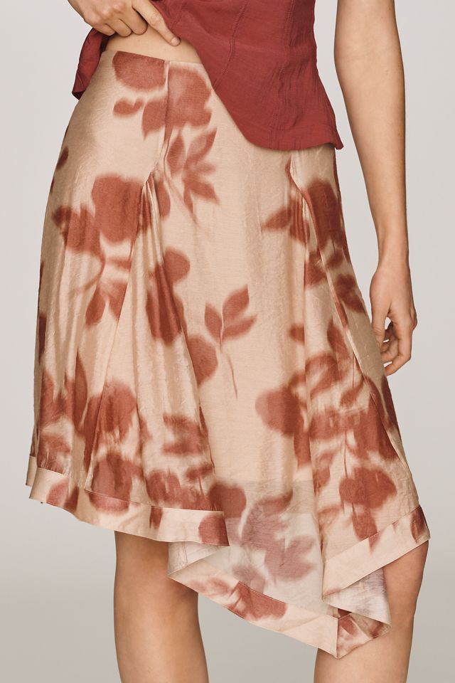 By Anthropologie Asymmetrical Seamed Midi Skirt #2