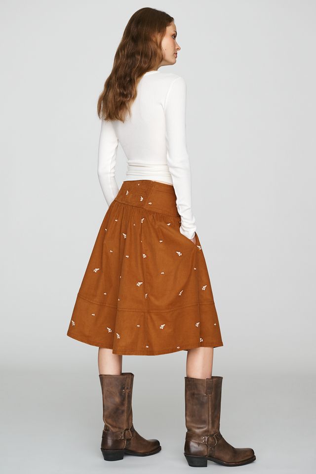 Pilcro 100% Cotton Corduroy Midi Skirt #2