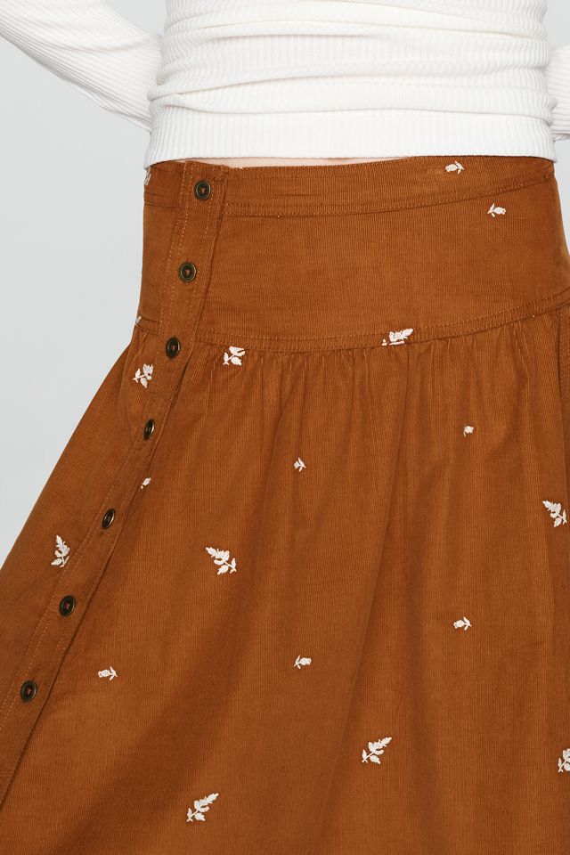 Pilcro 100% Cotton Corduroy Midi Skirt #3