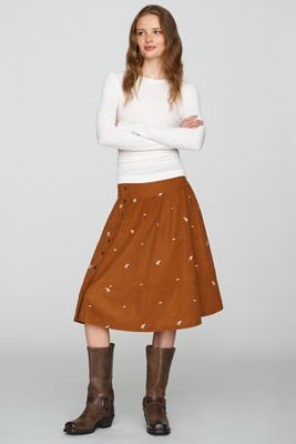 Pilcro 100% Cotton Corduroy Midi Skirt