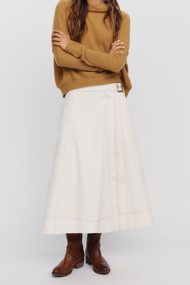 Pilcro Low-Slung Wrap Skirt #1
