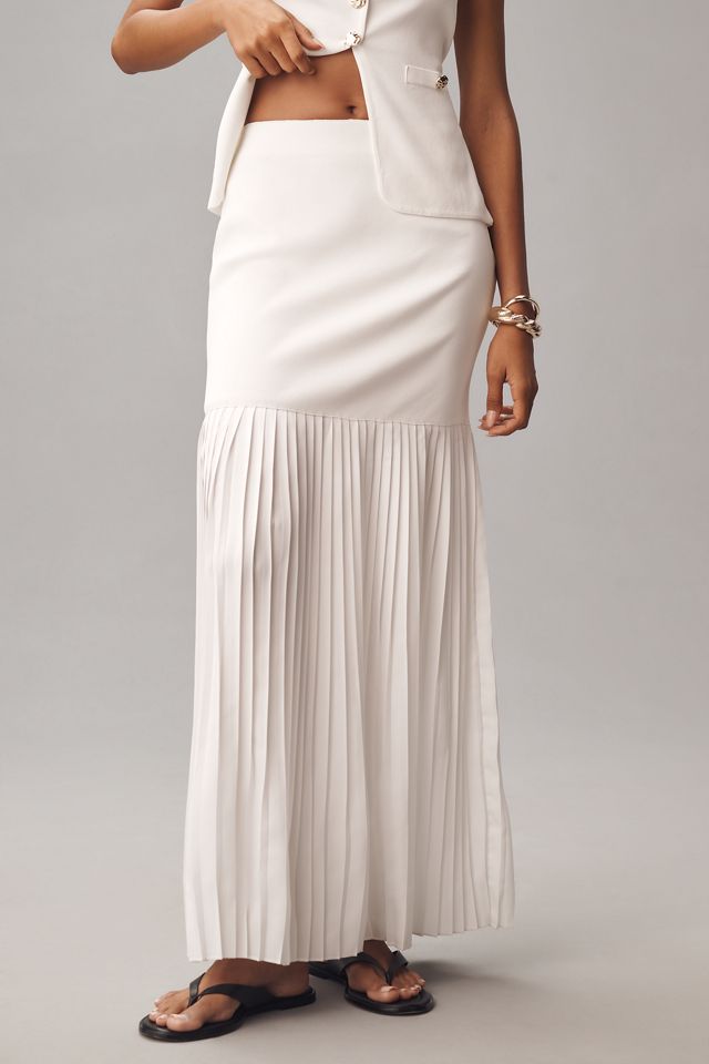 BLITHE Twofer Pleated Maxi Skirt #1