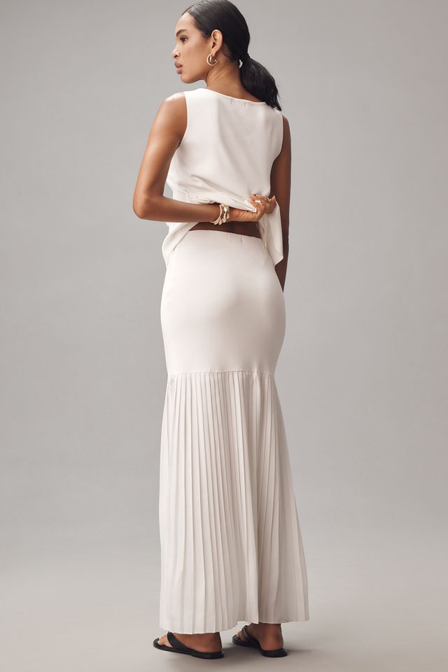 BLITHE Twofer Pleated Maxi Skirt #2