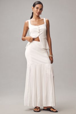 BLITHE Fitted Twofer Maxi Dress
