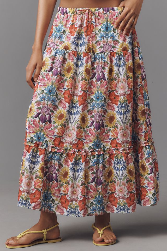 Love The Label Astrid Baumwoll-Midirock mit Print #2