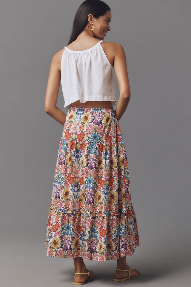 Love The Label Astrid Baumwoll-Midirock mit Print #1