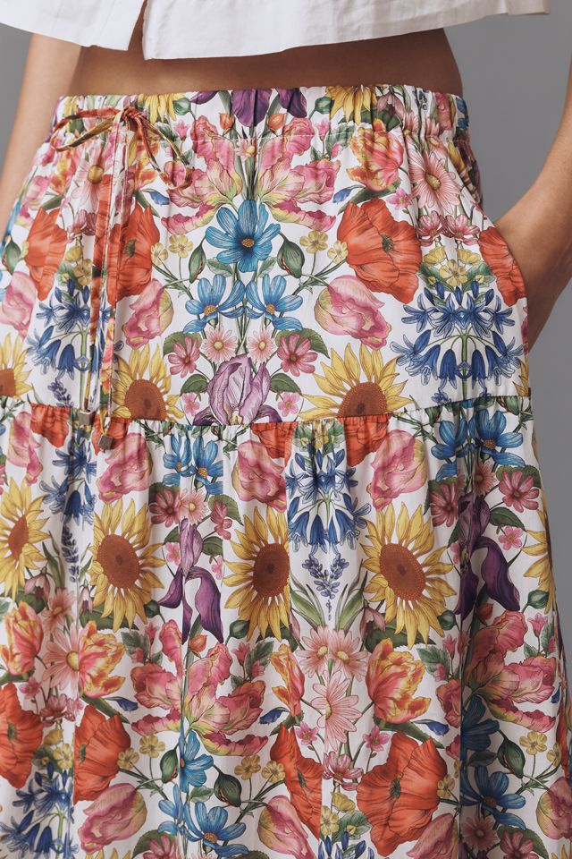 Love The Label Astrid Baumwoll-Midirock mit Print #3