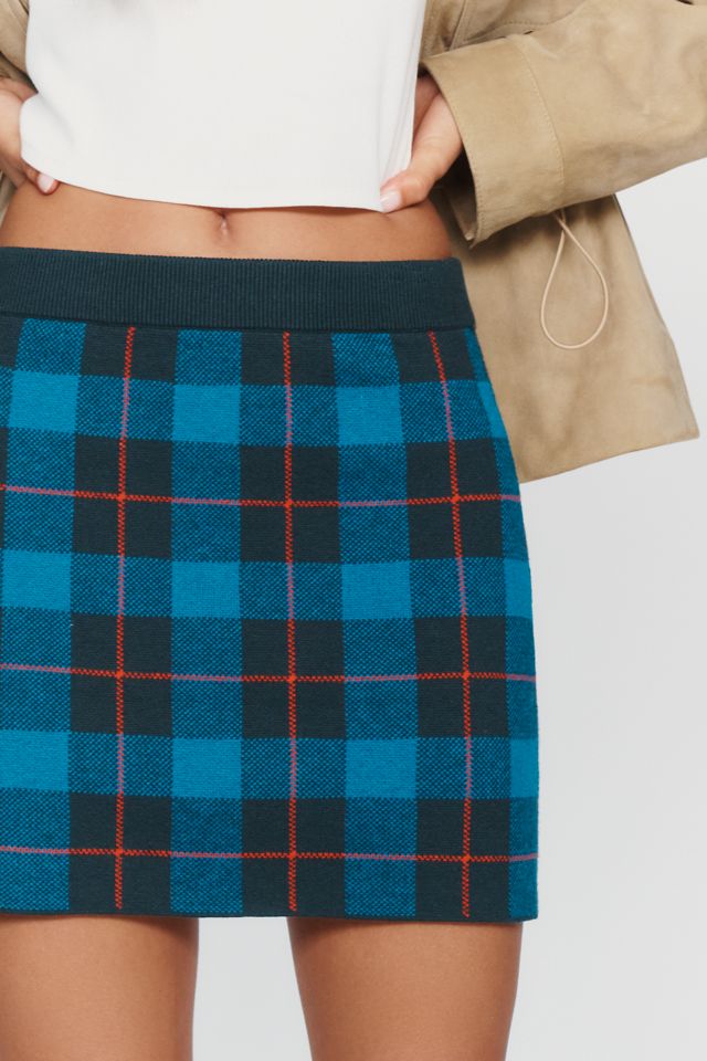 The Tiny Big Sister Checks Jacquard Mini Skirt #1