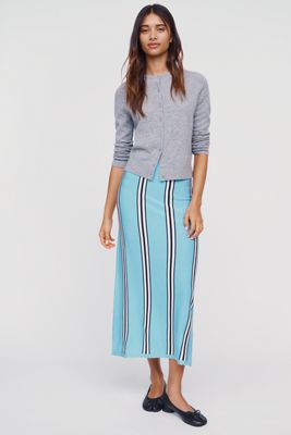 The Tiny Big Sister  100% Merino Wool Striped Skirt