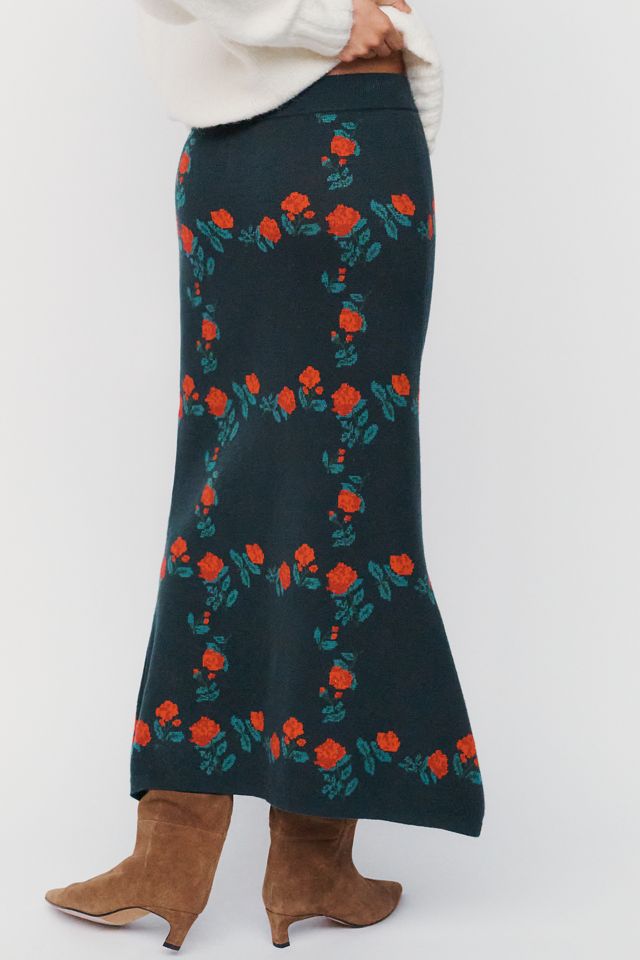The Tiny Big Sister Roses Midi Skirt #1