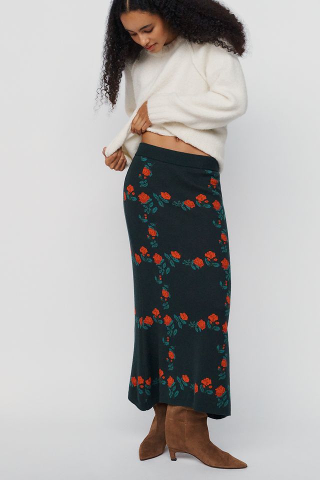 The Tiny Big Sister Roses Midi Skirt #2