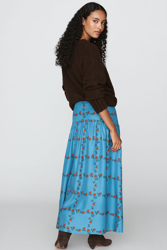 The Tiny Big Sister Roses Grid Skirt #2