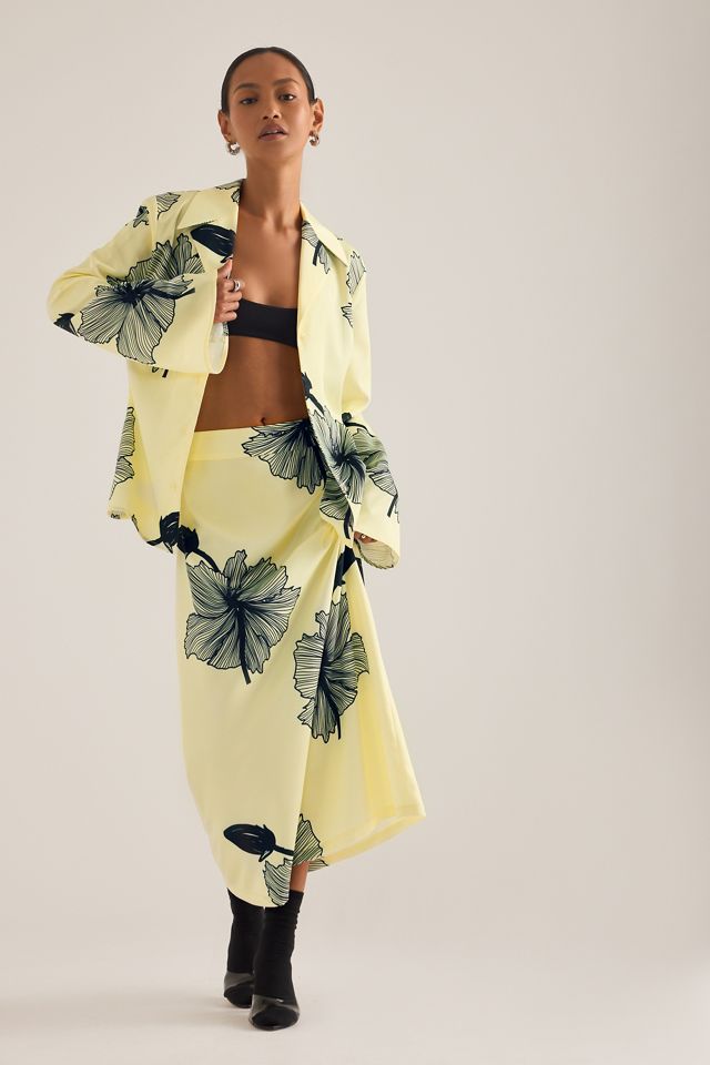 OpéraSPORT Lone Floral Print Midi Skirt #1