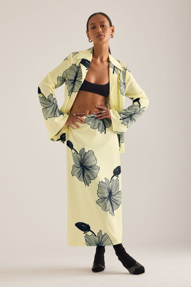 OpéraSPORT Lone Floral Print Midi Skirt #3