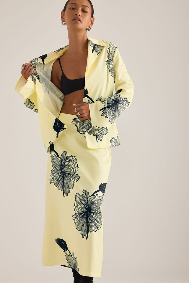 OpéraSPORT Lone Floral Print Midi Skirt #4