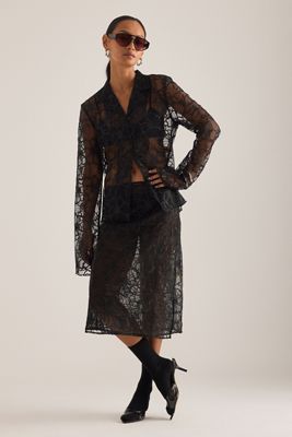 OpéraSPORT Alba Lace Midi Skirt