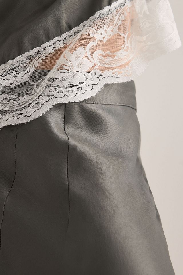 Jupe asymétrique OpéraSPORT Livia à bordure en dentelle #4